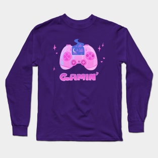 GAMIN’ - Pastel Pink Gaming Controller (cool) Long Sleeve T-Shirt